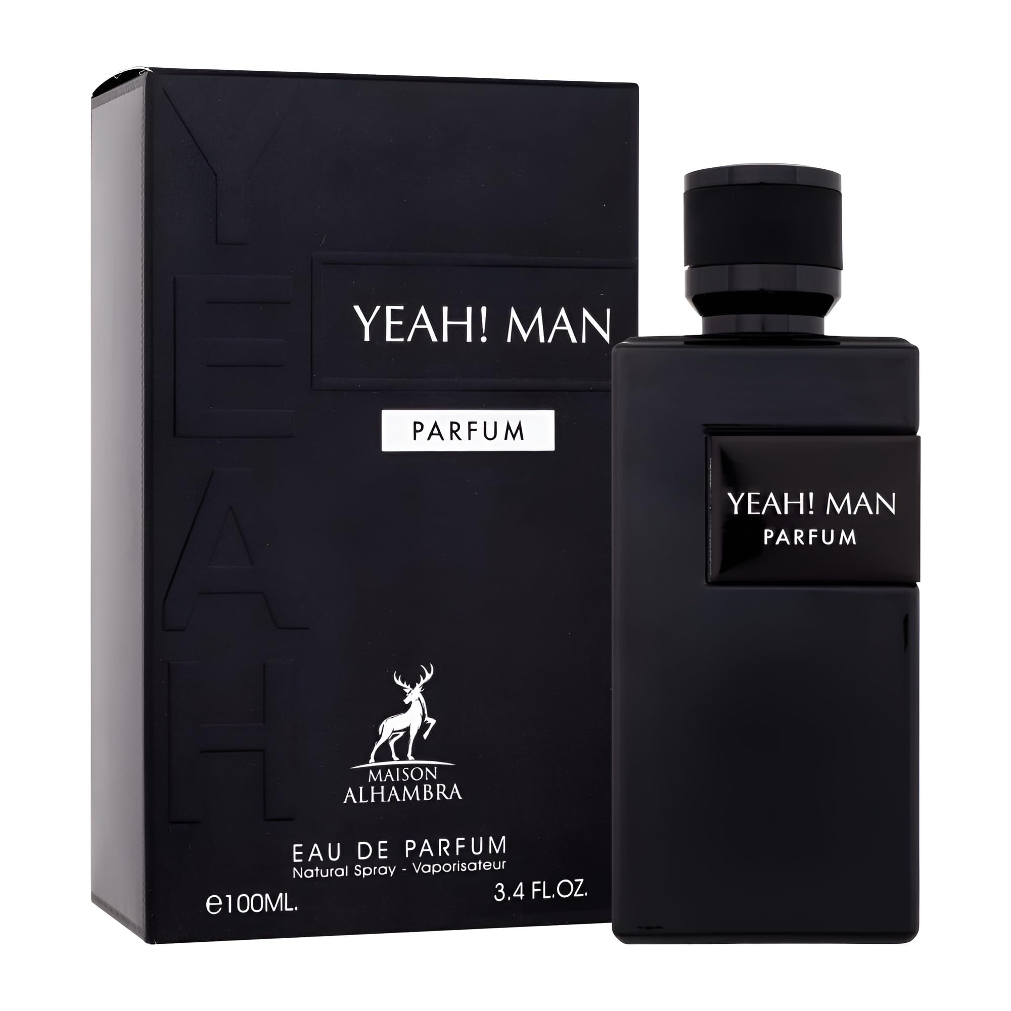 Maison Alhambra Yeah! Man Parfum – Eau de Parfum Spray for Men, 3.4 oz / 100 ml