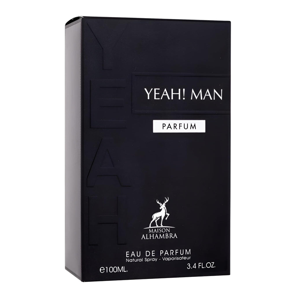 Maison Alhambra Yeah! Man Parfum – Eau de Parfum Spray for Men, 3.4 oz / 100 ml