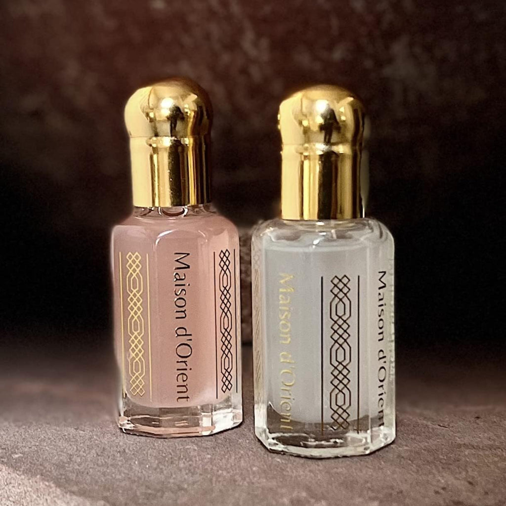 Maison d'Orient Tahara Collection 2x6mL – Pink Musk & White Musk Body Oil Perfume for Women