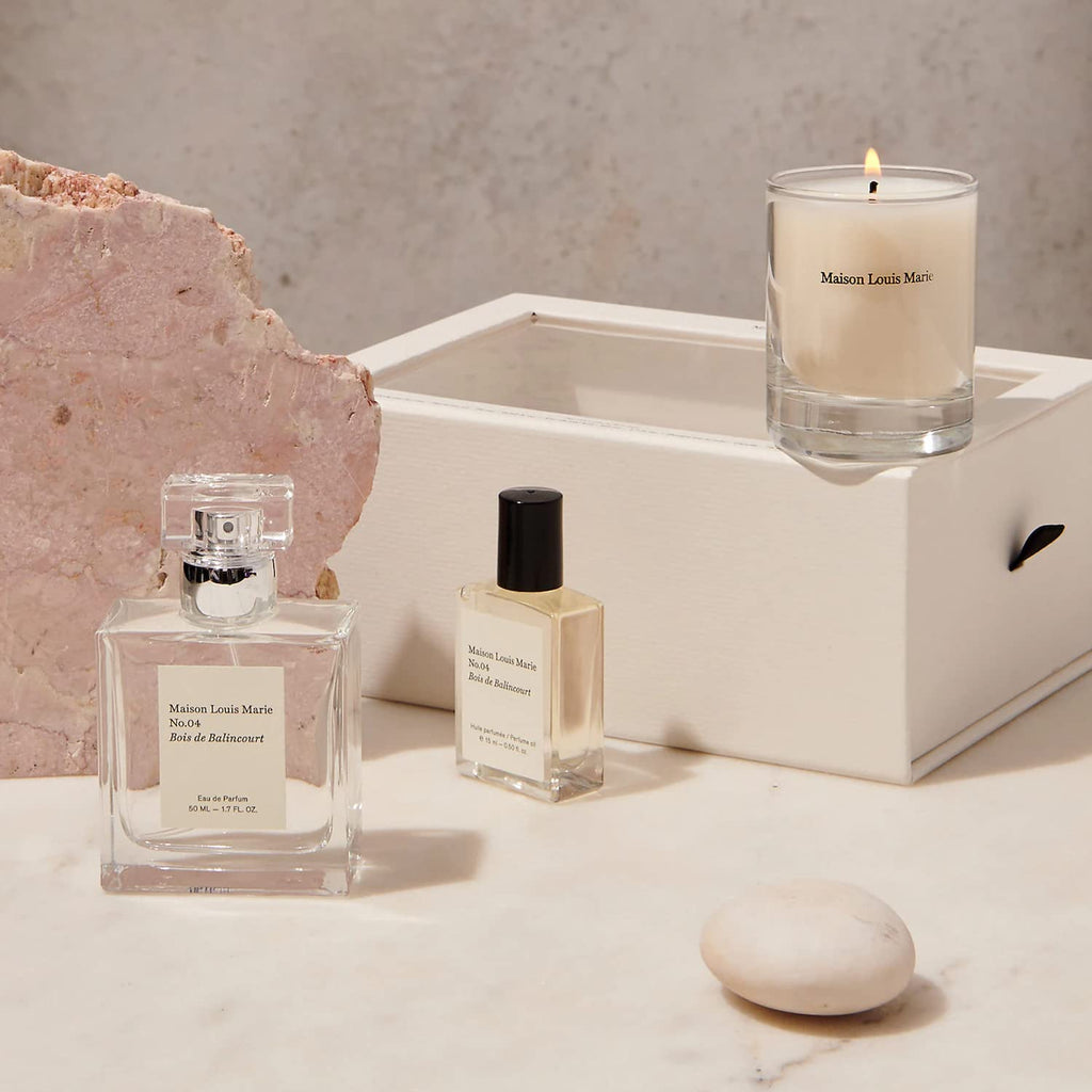 Maison Louis Marie No.04 Bois de Balincourt 3-Piece Gift Set | Clean Beauty + Non-Toxic Fragrance