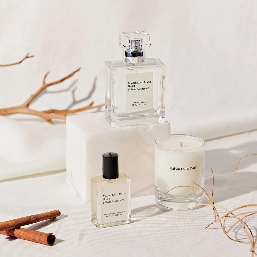 Maison Louis Marie No.04 Bois de Balincourt 3-Piece Gift Set | Clean Beauty + Non-Toxic Fragrance