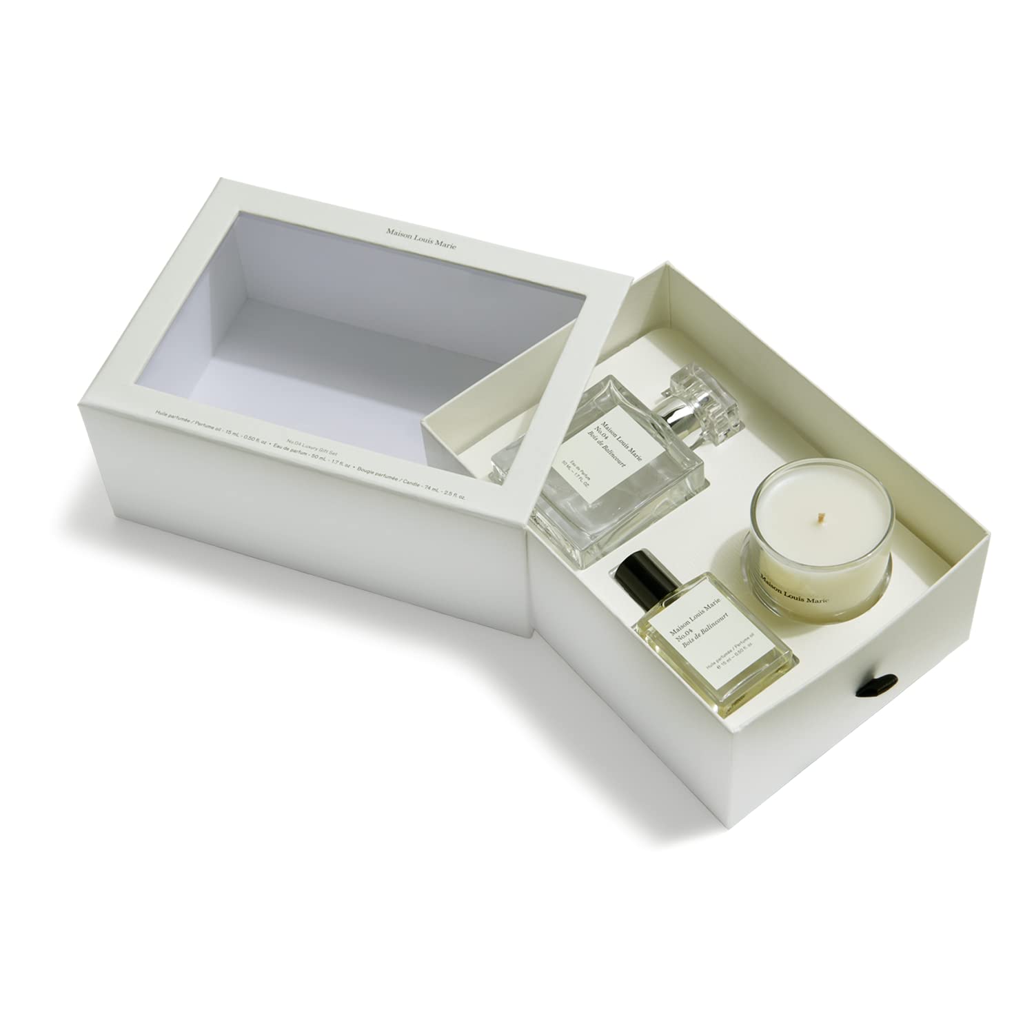 Maison Louis Marie No.04 Bois de Balincourt 3-Piece Gift Set | Clean Beauty + Non-Toxic Fragrance