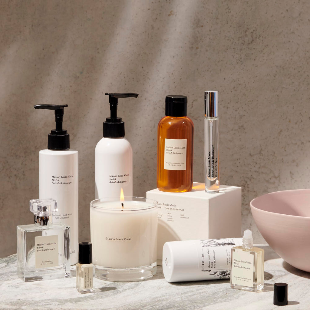 Maison Louis Marie No.04 Bois de Balincourt 3-Piece Gift Set | Clean Beauty + Non-Toxic Fragrance