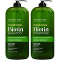 Majestic Pure Biotin Shampoo & Conditioner Set with Ceramide Complex – Sulfate Free, Color Safe