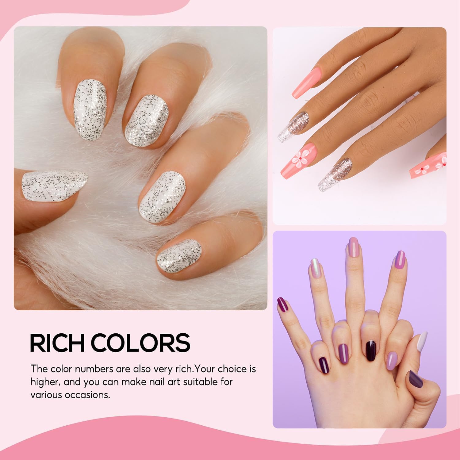 Major Dijit Complete Acrylic Nail Starter Kit with LED Lamp – DIY Nail Art for Home & Salon