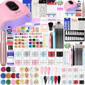 Major Dijit Acrylic Nail Kit with Lamp, 12-Color Powder & Drill