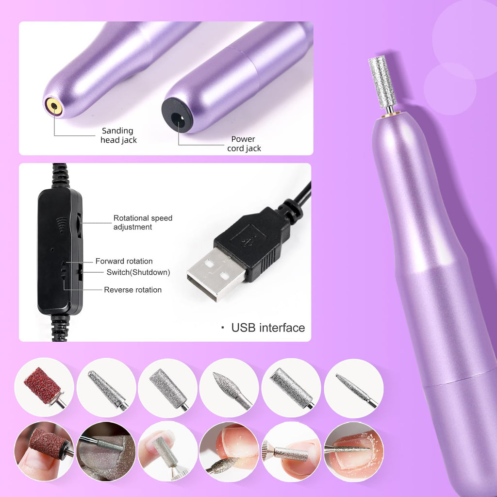 Major Dijit Acrylic Nail Kit with Drill - Complete DIY Nail Art Set for Beginners