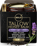 MAJU Tallow Honey Balm, Evening Lavender | Nighttime Grass-Fed Tallow Moisturizer
