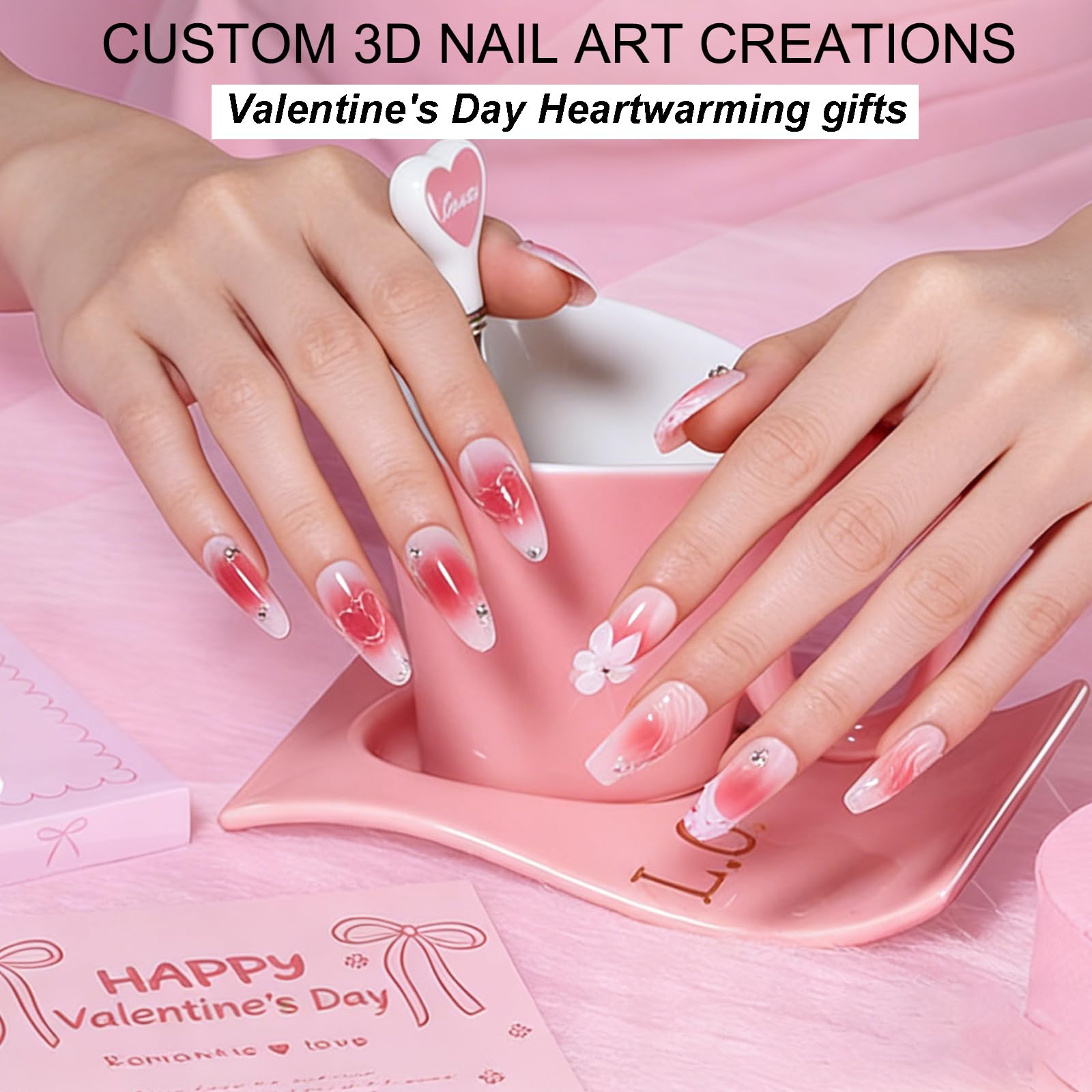 Makartt 3D Gel Nail Art Starter Kit — Clear Sculpting Gel, No-Wipe Finish, Chrome Powder & Molding Gels