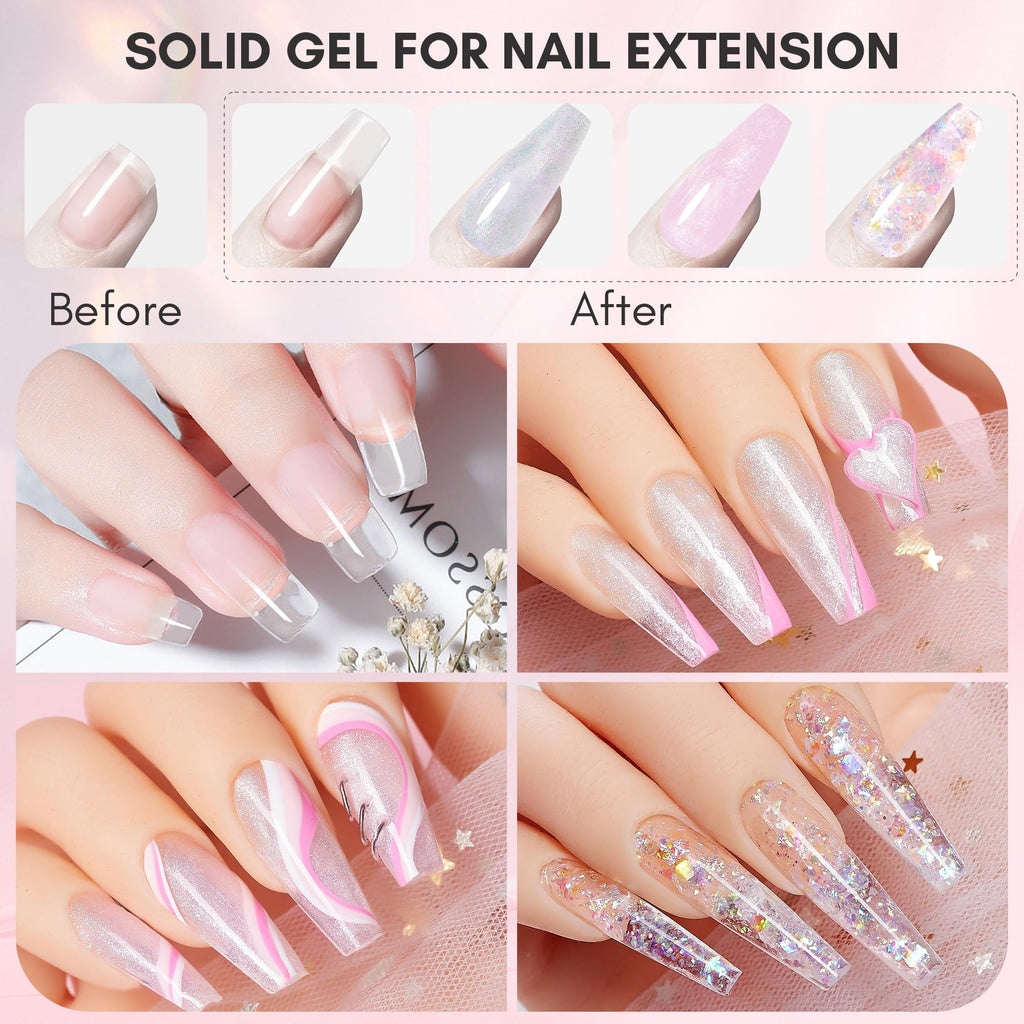 Makartt 3D Nail Gel Art Kit — 4 Colors for Extensions, Molds & 3D Nail Art