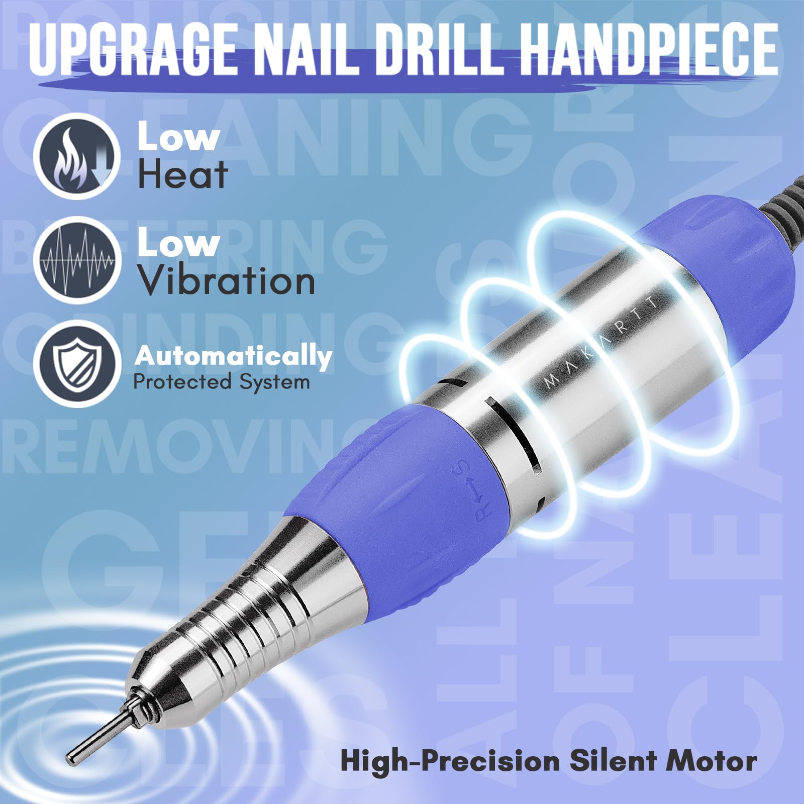 Makartt JD700 Nail Drill Electric Nail File — 30,000 RPM Professional Acrylic & Gel Tool
