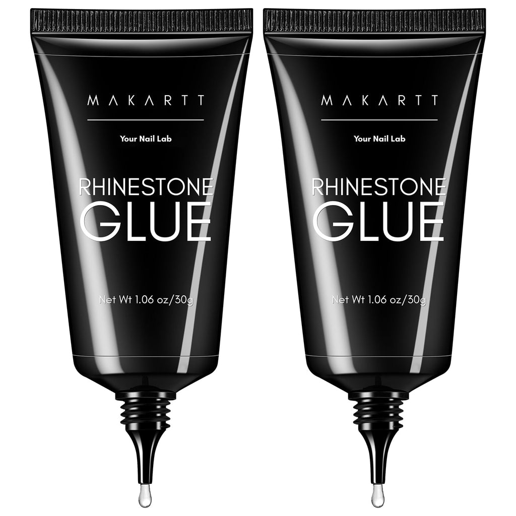 Makartt Nail Rhinestone Glue 60ml – Strong Gel Adhesive for Rhinestones, 3D Nail Art & Bling