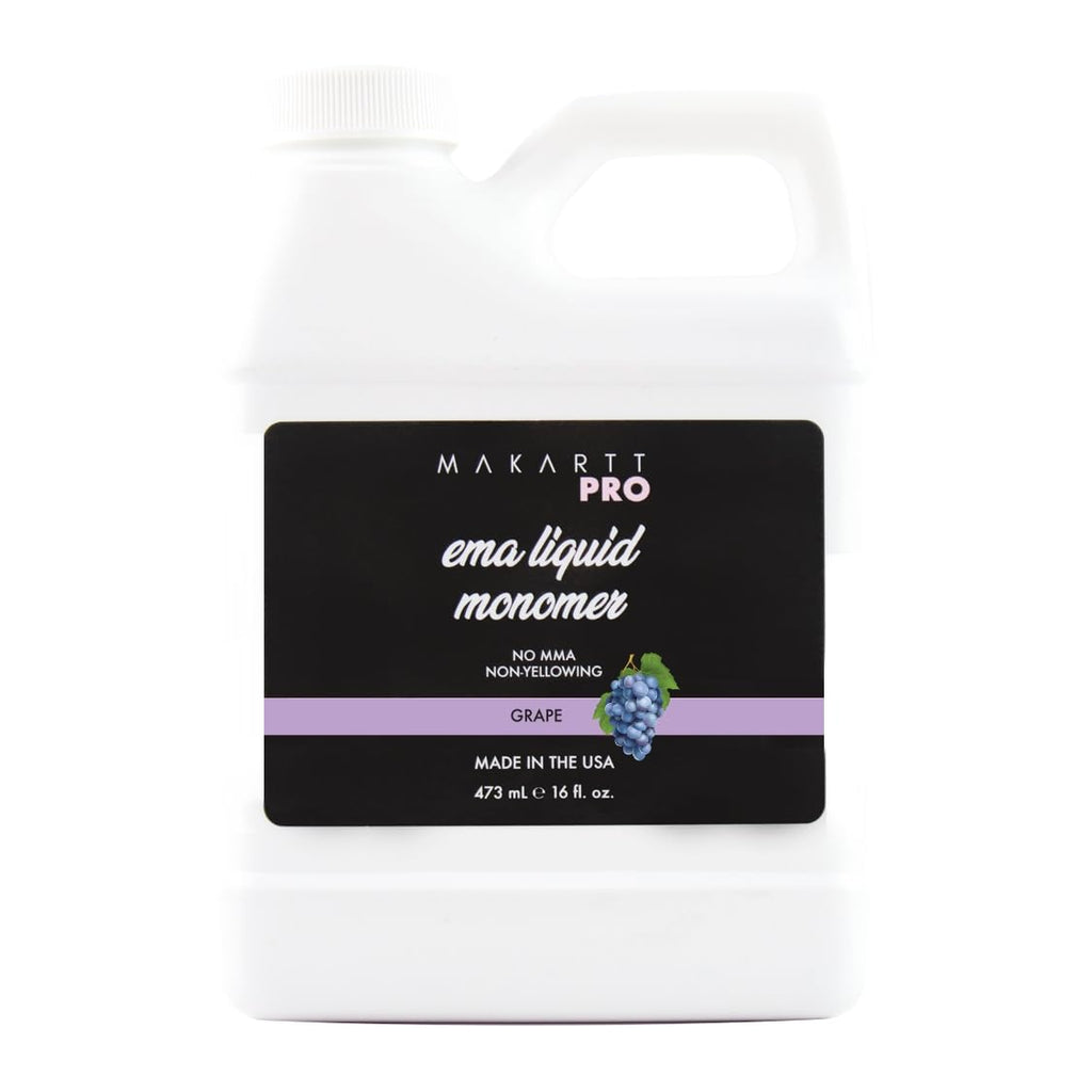MakarttPro Grape Scented Acrylic Monomer 16oz – MMA-Free EMA Liquid, Low Odor, USA Made