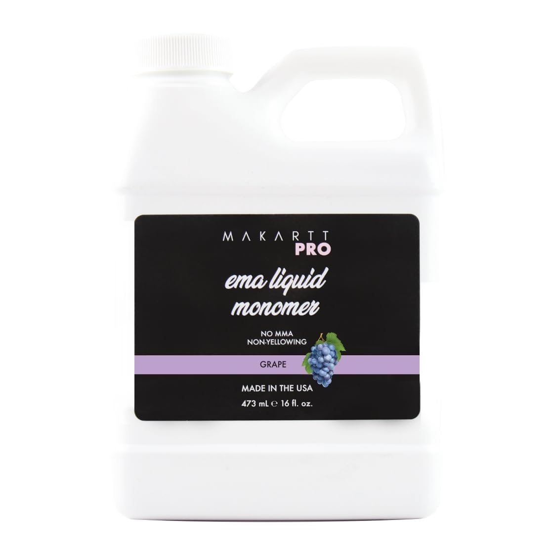 MakarttPro Grape Scented Acrylic Monomer 16oz – MMA-Free EMA Liquid, Low Odor, USA Made