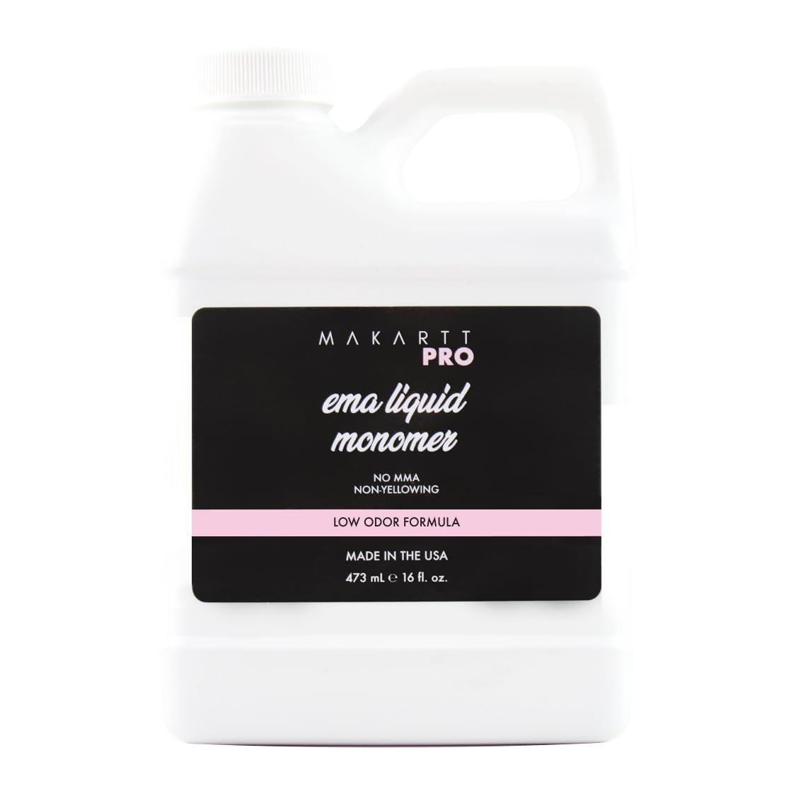 MakarttPro Low Odor MMA-Free Acrylic Monomer – USA Made, Non-Yellowing, Pro Grade (16 oz)
