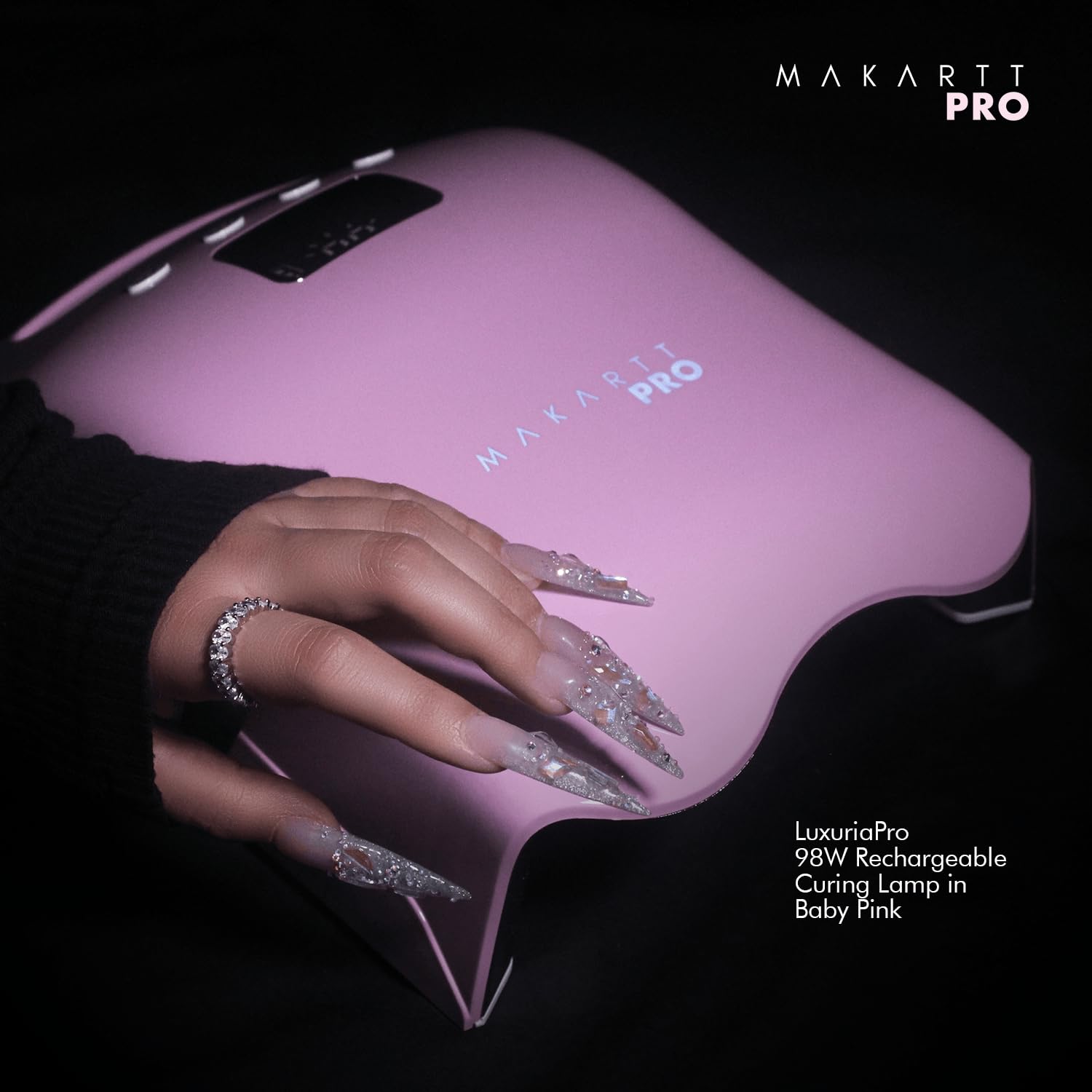 MakarttPro LuxuriaPro 98W Professional UV LED Nail Lamp | 42 LEDs, 5200mAh Cordless