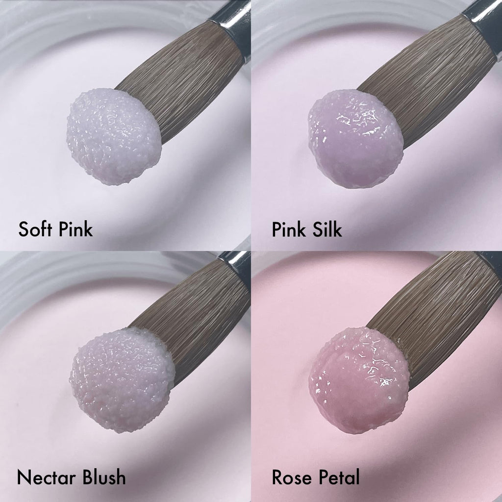MakarttPro Acrylic Powder Set – 4 Cool-Tone Nude Powders (0.5oz each) for Nail Extensions
