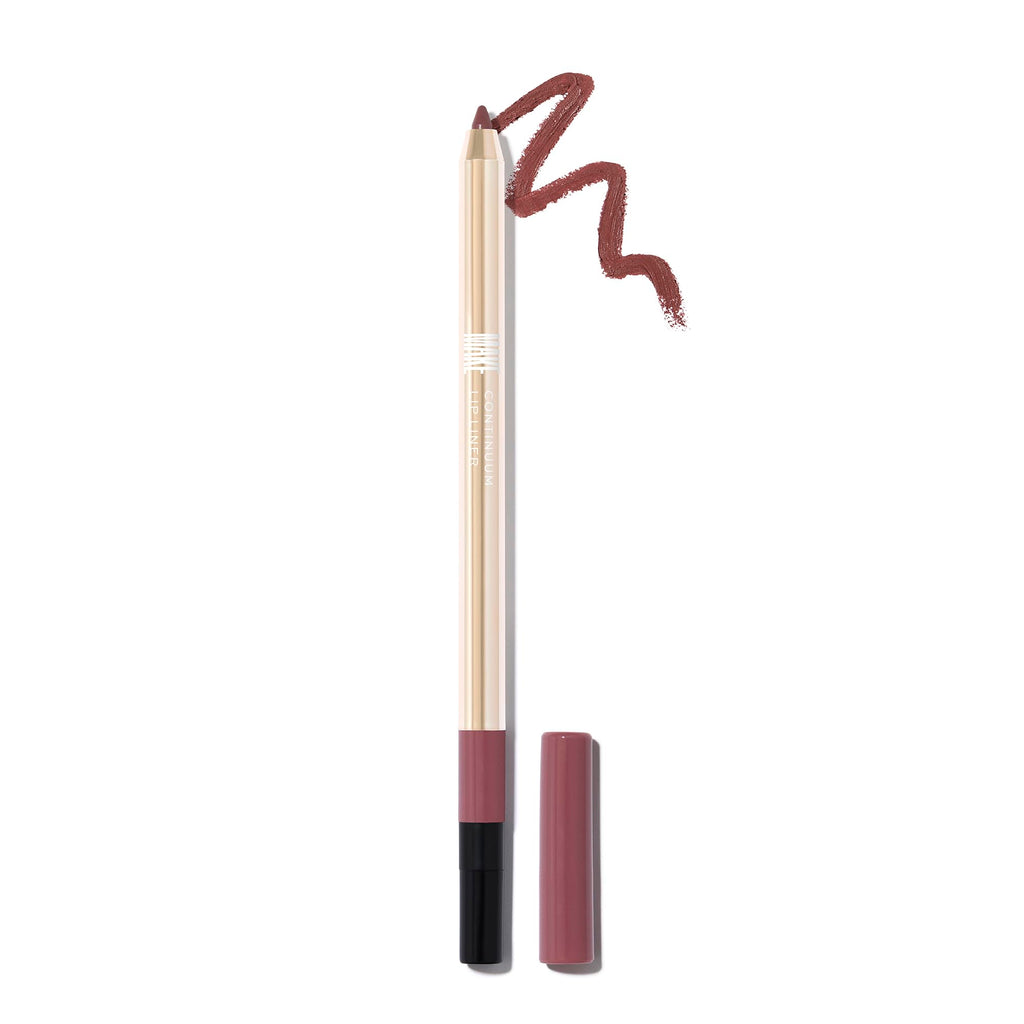 MAKE Beauty Continuum Lip Liner – Pulse Dusty Pink, Velvet Matte Finish with Built-In Sharpener & Brush