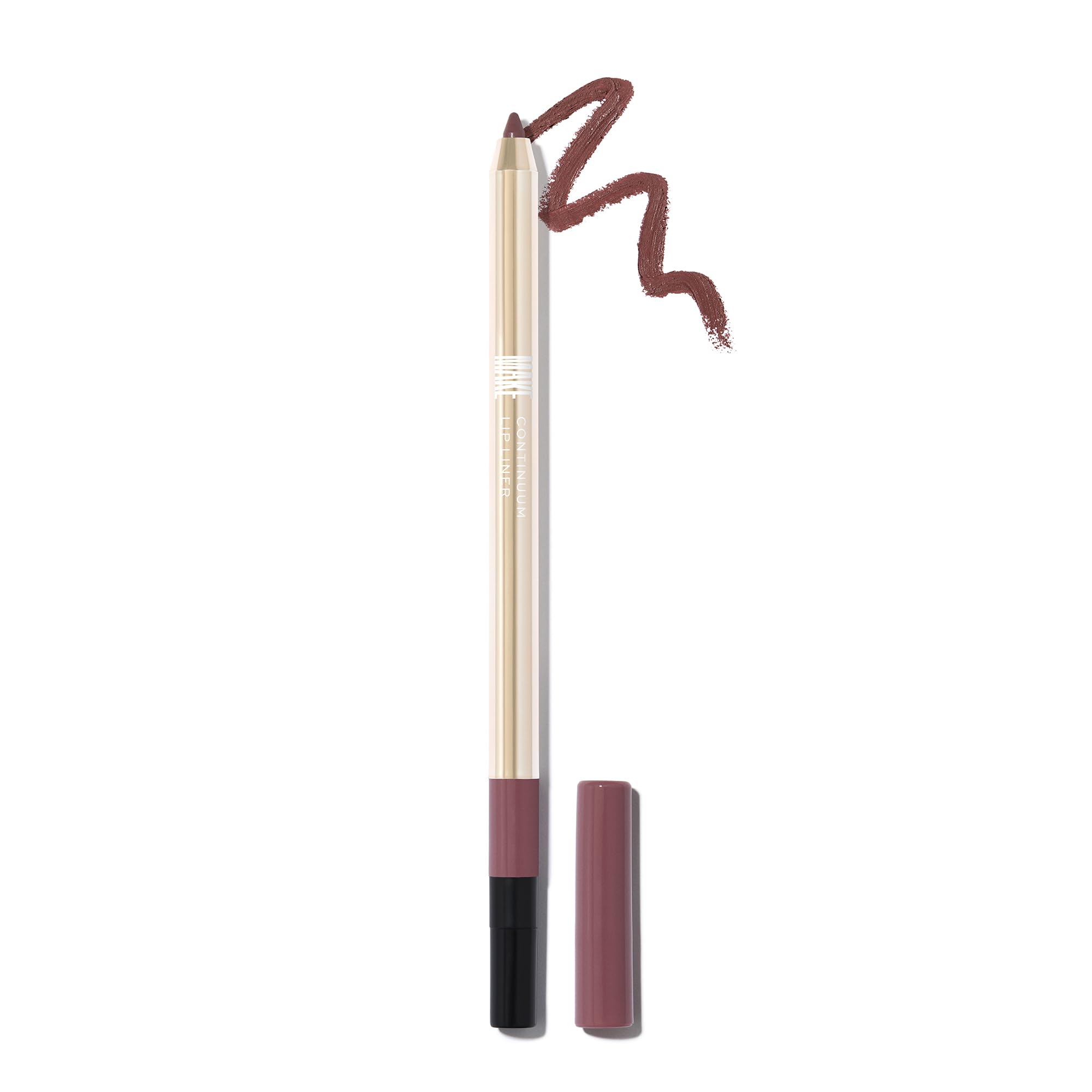 MAKE Beauty Continuum Lip Liner – Pulse Dusty Pink, Velvet Matte Finish with Built-In Sharpener & Brush