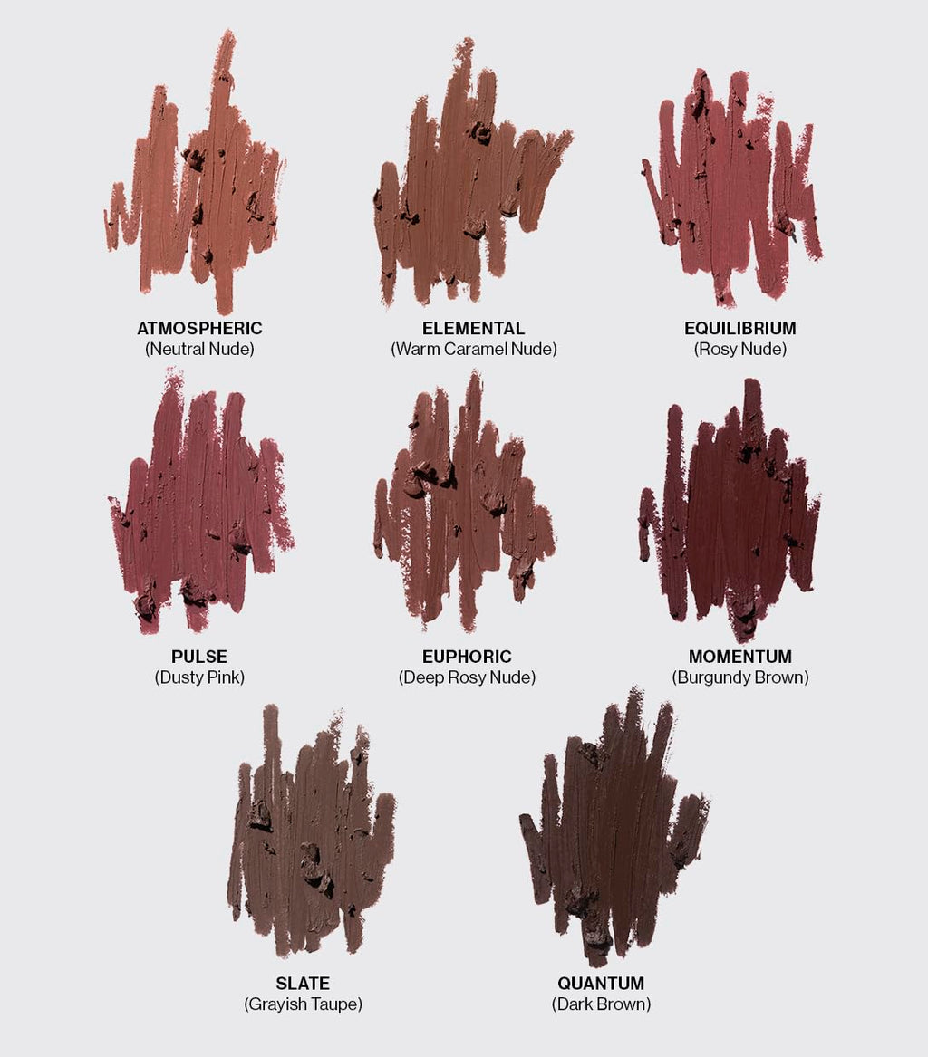 MAKE Beauty Continuum Lip Liner – Long-Lasting Creamy Nude Lip Liner with Built-In Sharpener & Blending Brush (Atmospheric)