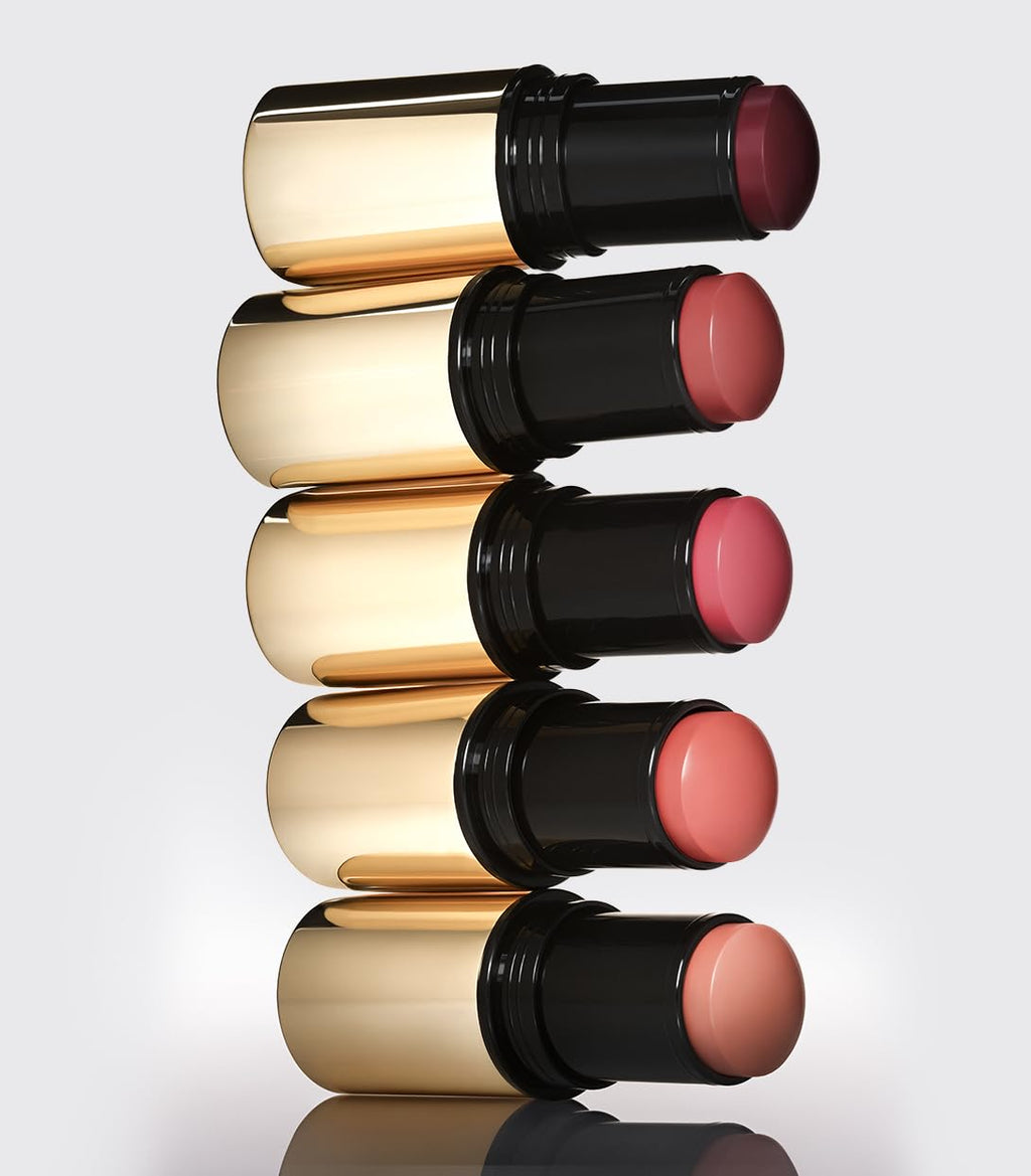 MAKE Beauty Cream Stroke Blush Stick Euphoric — Rosy Pink, Buildable Satin Finish