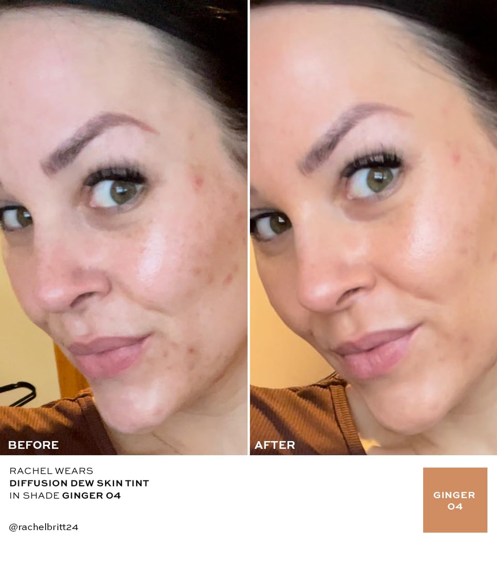 MAKE Beauty Diffusion Dew Skin Tint – Sheer to Medium Coverage, Radiant Finish | Ginger 04