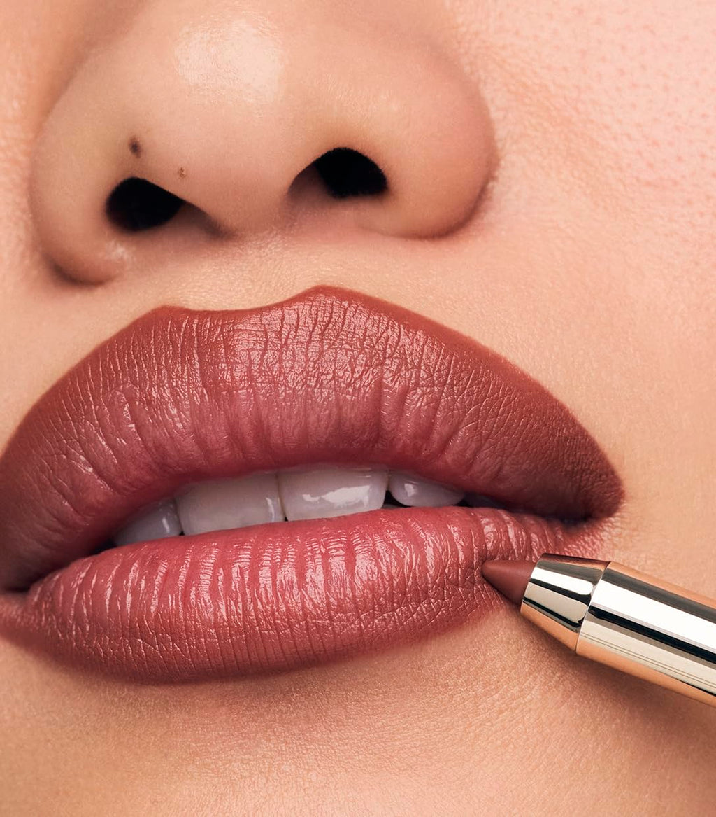 MAKE Beauty Lip Continuum Lip Liner in Euphoric – Velvet Matte, Built-In Sharpener & Brush