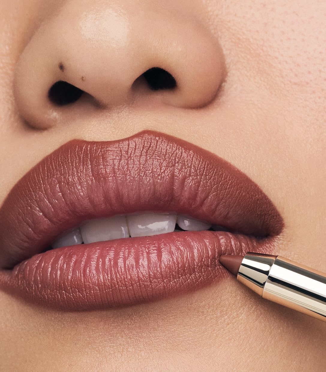 MAKE Beauty Lip Continuum Lip Liner in Euphoric – Velvet Matte, Built-In Sharpener & Brush