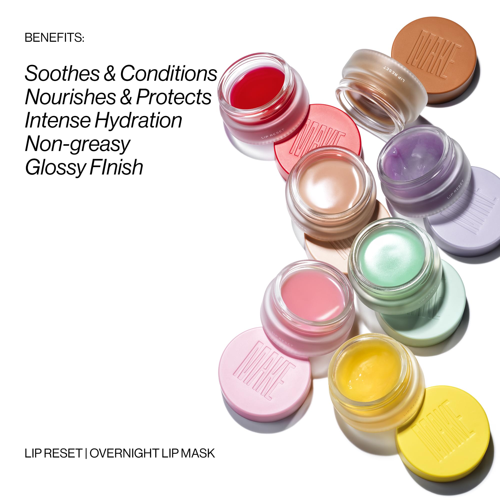 MAKE Beauty Lip Reset Overnight Lip Mask – Nourishing Hydration & Softening