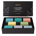 Bath Bombs for Men — 8 Large 5oz, Block-Shape Gift Set with 100% Natural Essential Oils