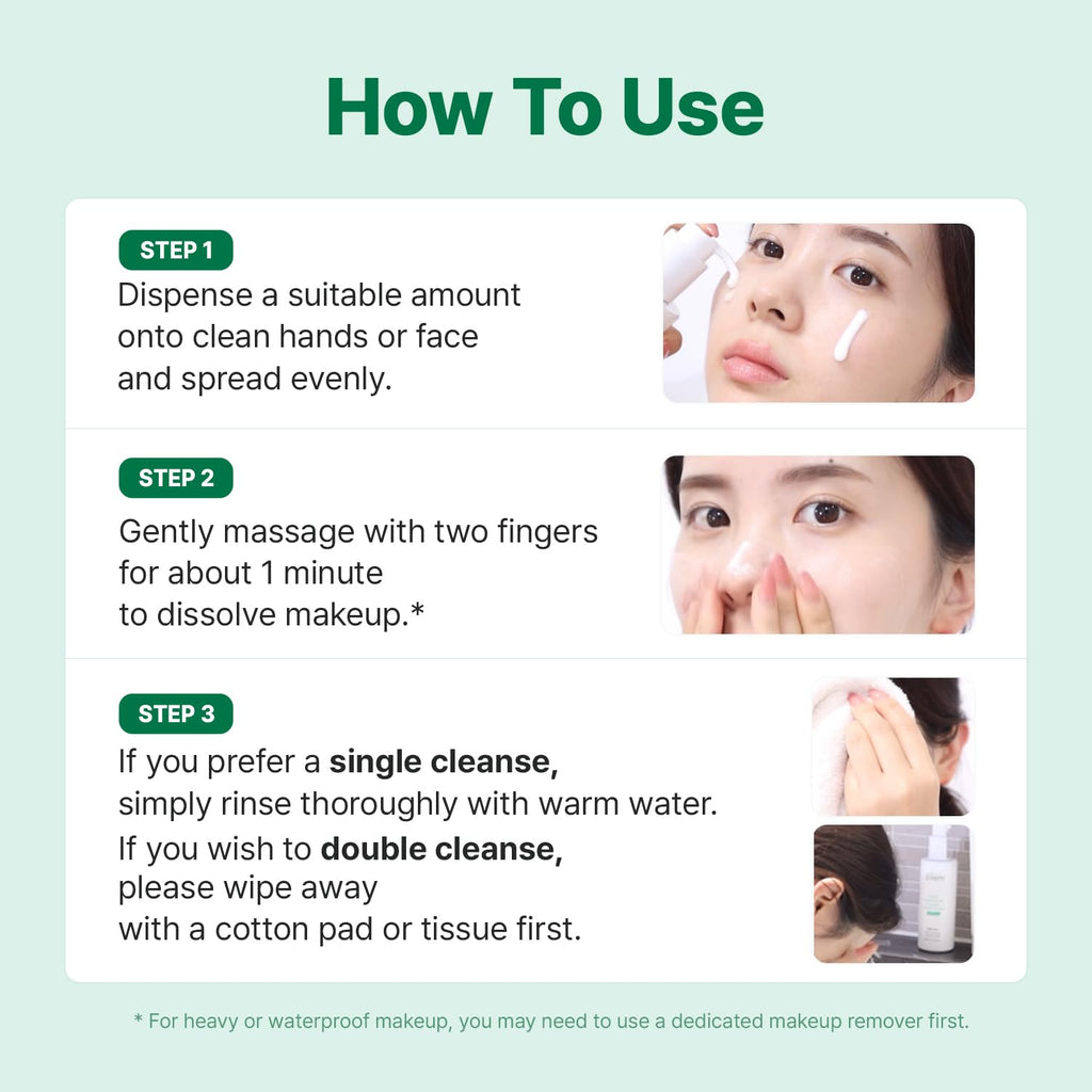 MAKEP:REM Safe Me. Relief Moisture Cleansing Milk — Gentle Hydrating Korean Milky Cleanser for Sensitive Skin (500ml)