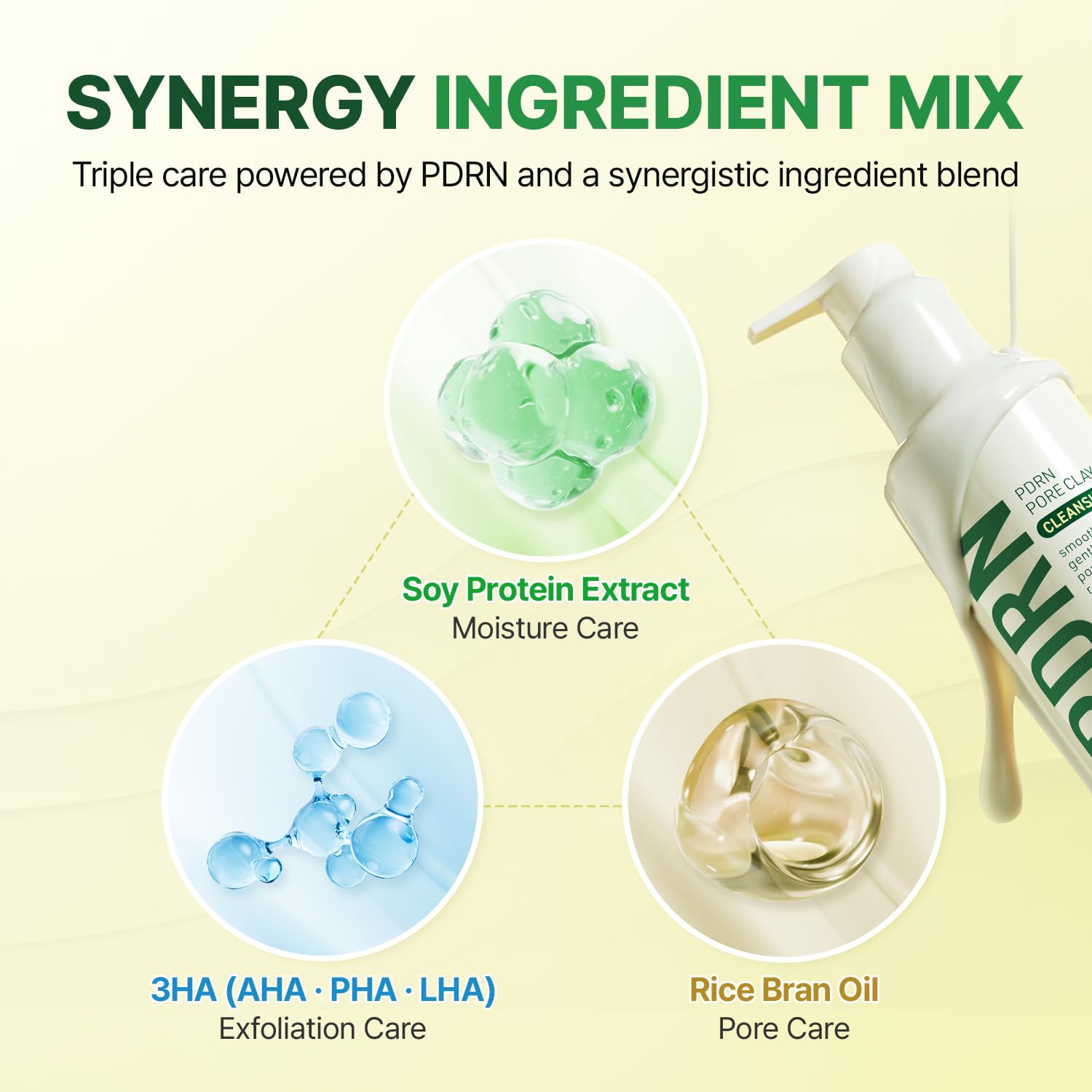MAKEP:REM PDRN Pore Clay Cleansing Milk — Hydrating Gentle Face Wash for Sensitive Skin (200ml)