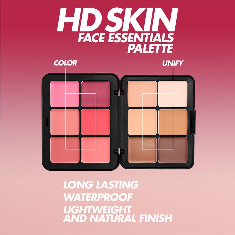 Make Up For Ever HD Skin Face Essentials Palette MEDIUM Harmony 2 | 12 Cream Shades & Blushes