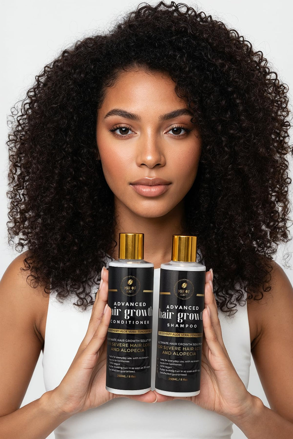 MAKOF BEAUTY Rosemary Hair Growth Shampoo & Conditioner Set | Strengthens, Thickens & Nourishes