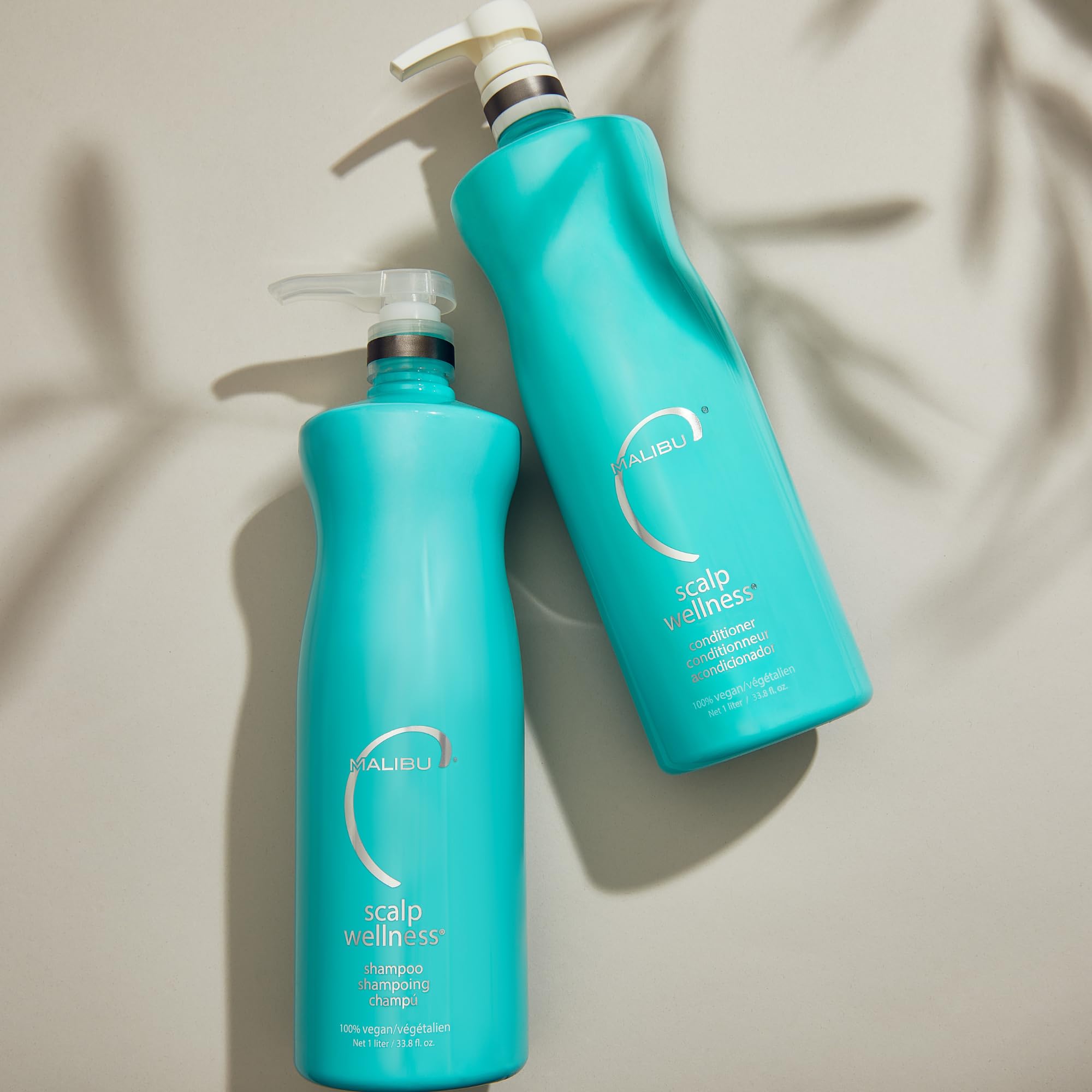 Malibu C Scalp Wellness Shampoo & Conditioner Set – Nourishing, Restorative Scalp Care for All Hair Types (33.8 oz)