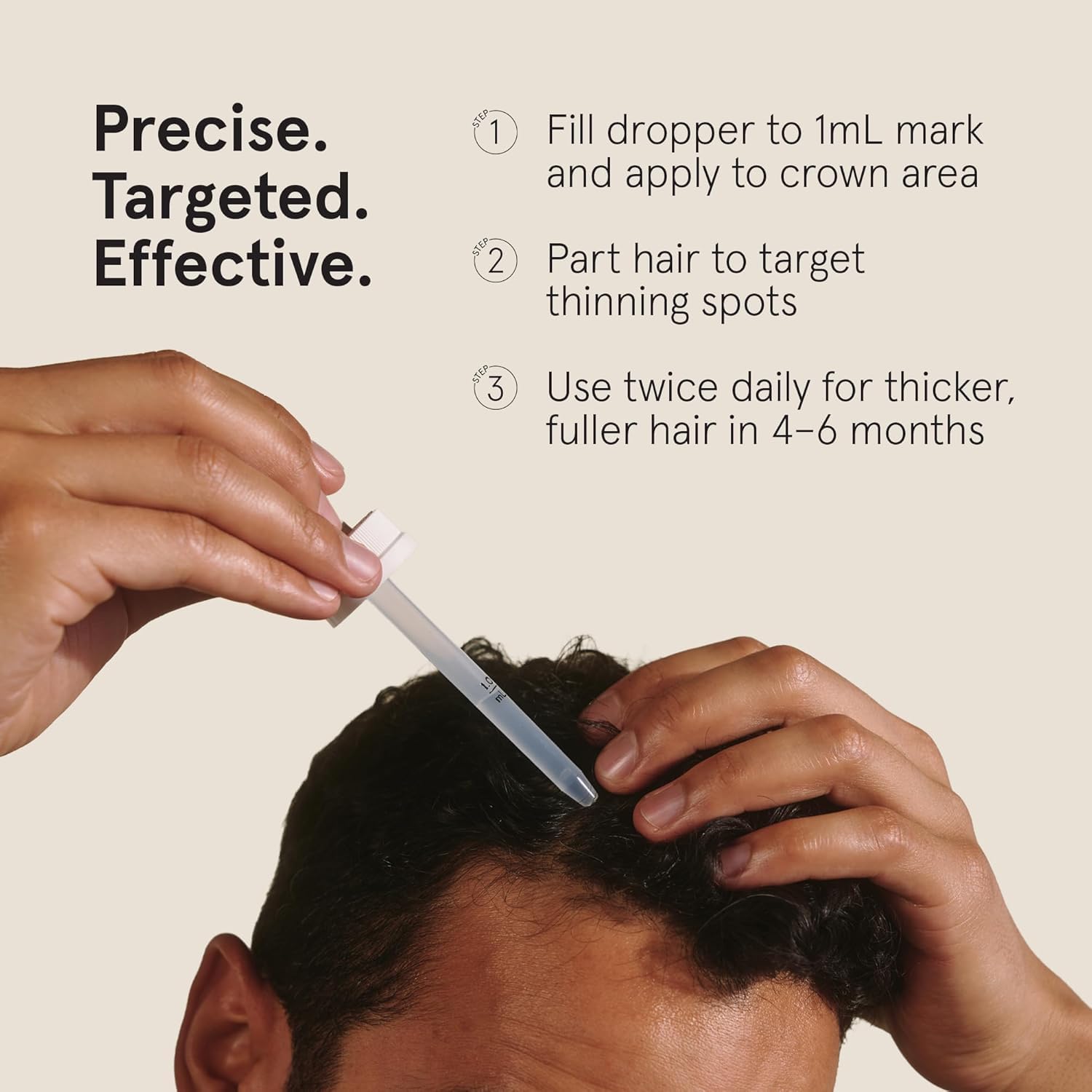 Keeps Extra Strength Minoxidil 5% for Men – Hair Growth Serum for Crown & Vertex | Unscented