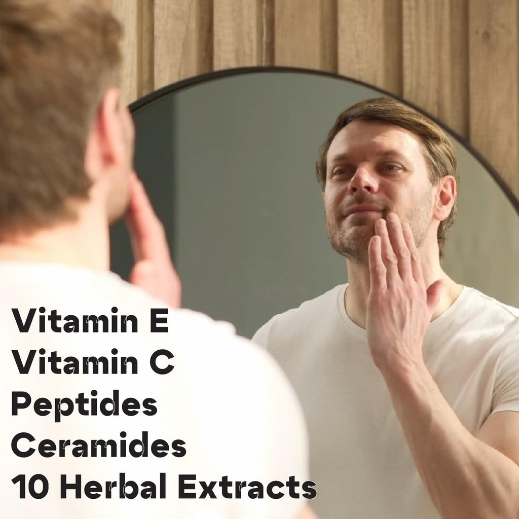 Man Labs Titan Anti-Aging Face Cream for Men – Ceramides, Vitamin C & E, Squalane
