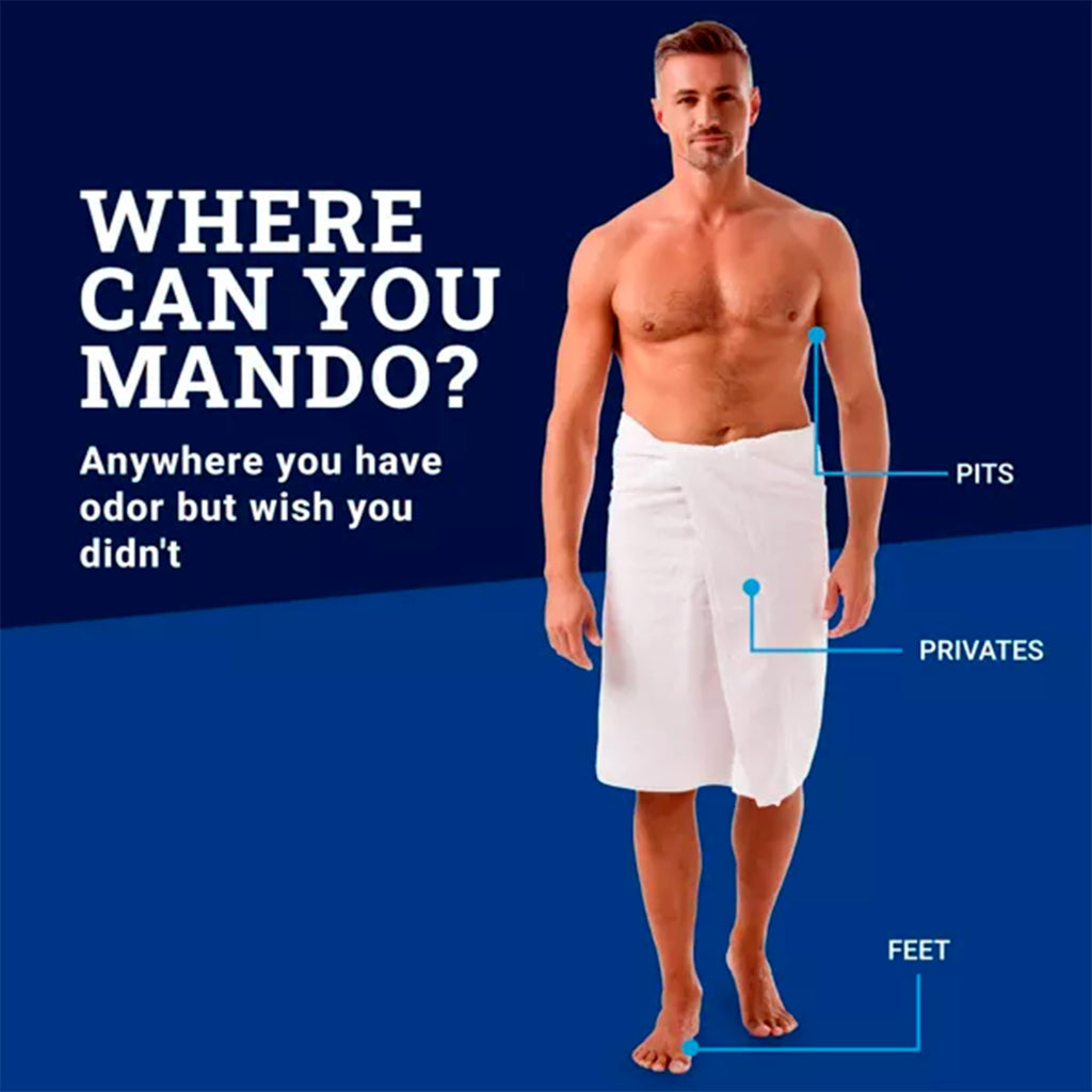 Mando Travel Size Whole Body Deodorant – Aluminum-Free Bourbon Leather & Pro Sport (2 x 0.5oz)