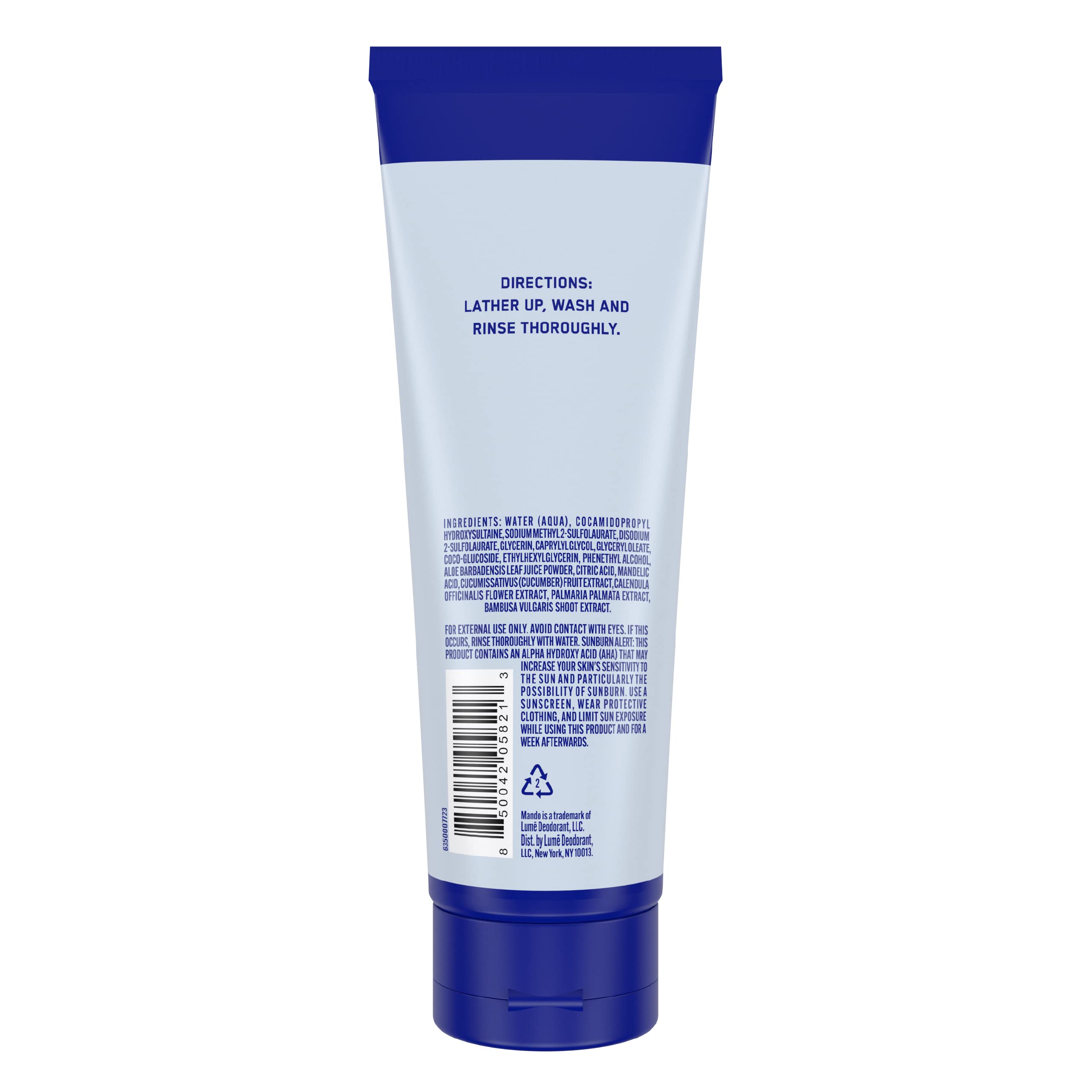 Mando Odor Shield Body Wash - 24-Hour Odor Control - SLS & Paraben Free | 8.5 oz Pro Sport