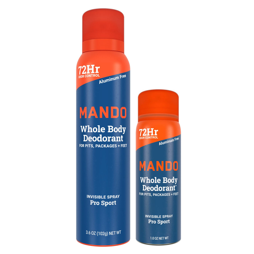 Mando Whole Body Deodorant for Men – Aluminum-Free, 72-Hour Odor Control, Pro Sport Scent (3.6 oz)