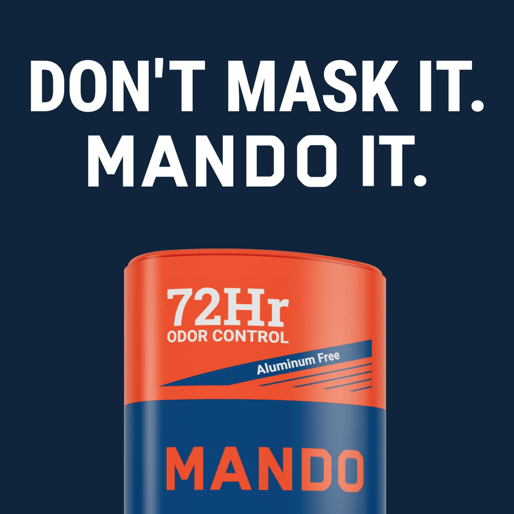 Mando Whole Body Starter Kit - Aluminum-Free Odor Control for Men - Pro Sport