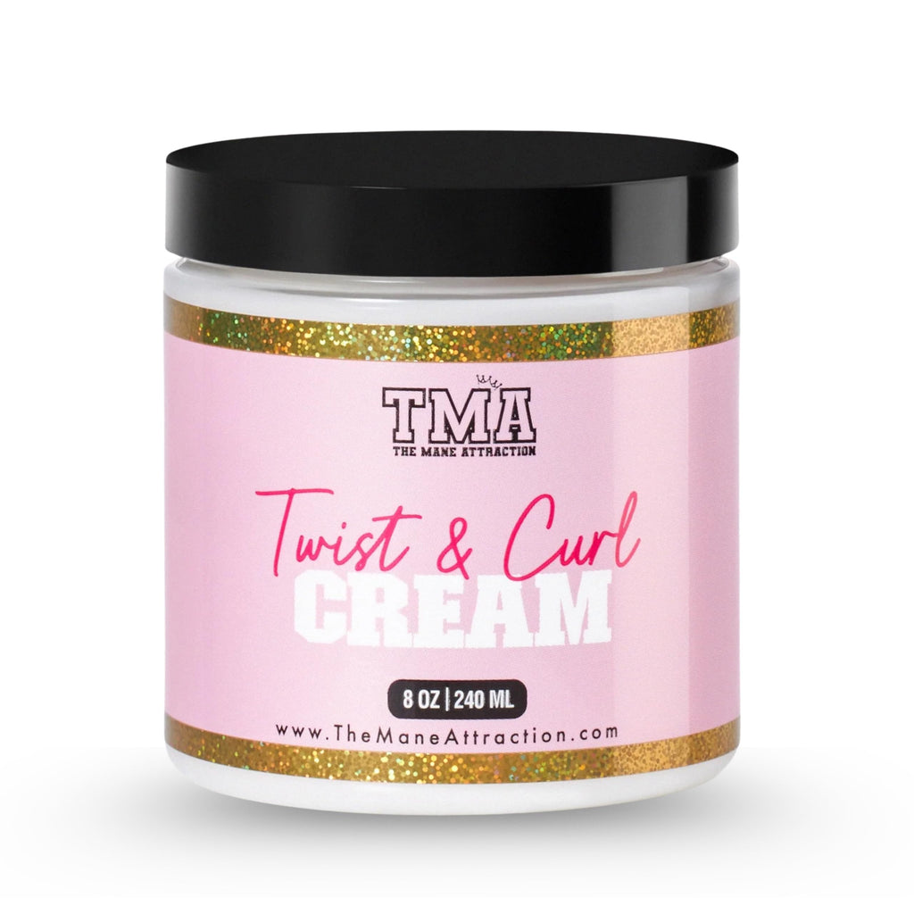 The Mane Attraction Twist & Curl Defining Cream – 8oz | Lightweight Curl Enhancer for Natural Hair