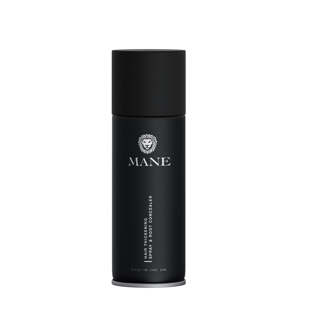MANE Hair Thickening Fiber Spray (100ml, Grey) – Instant Volume for Men & Women