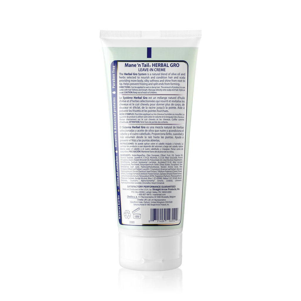 Mane 'n Tail Herbal Gro Leave-In Creme Therapy – Maximum Volume & Shine (5.5 oz)