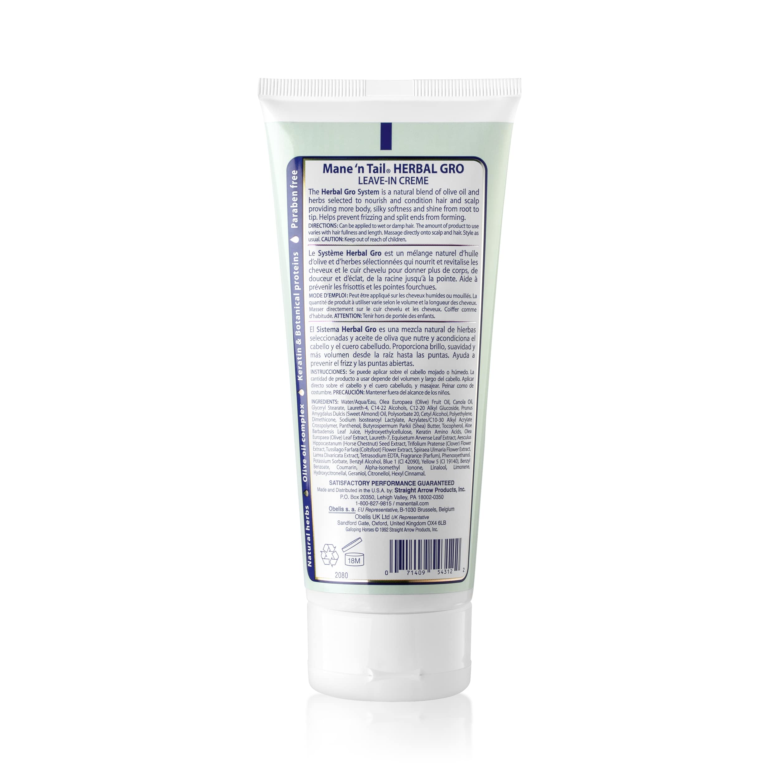 Mane 'n Tail Herbal Gro Leave-In Creme Therapy – Maximum Volume & Shine (5.5 oz)