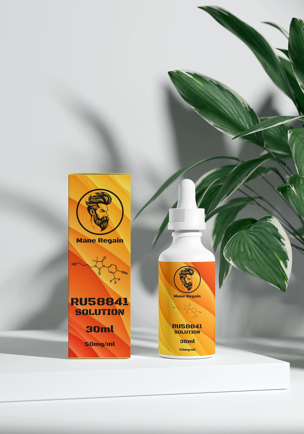Mane Regain RU58841 5% Solution (50 mg/ml) – DHT Blocker for Hair Loss, 30ml
