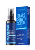 MANEMEN Beard Growth Serum Spray - Biotin, Castor Oil & Vitamins B5/B12
