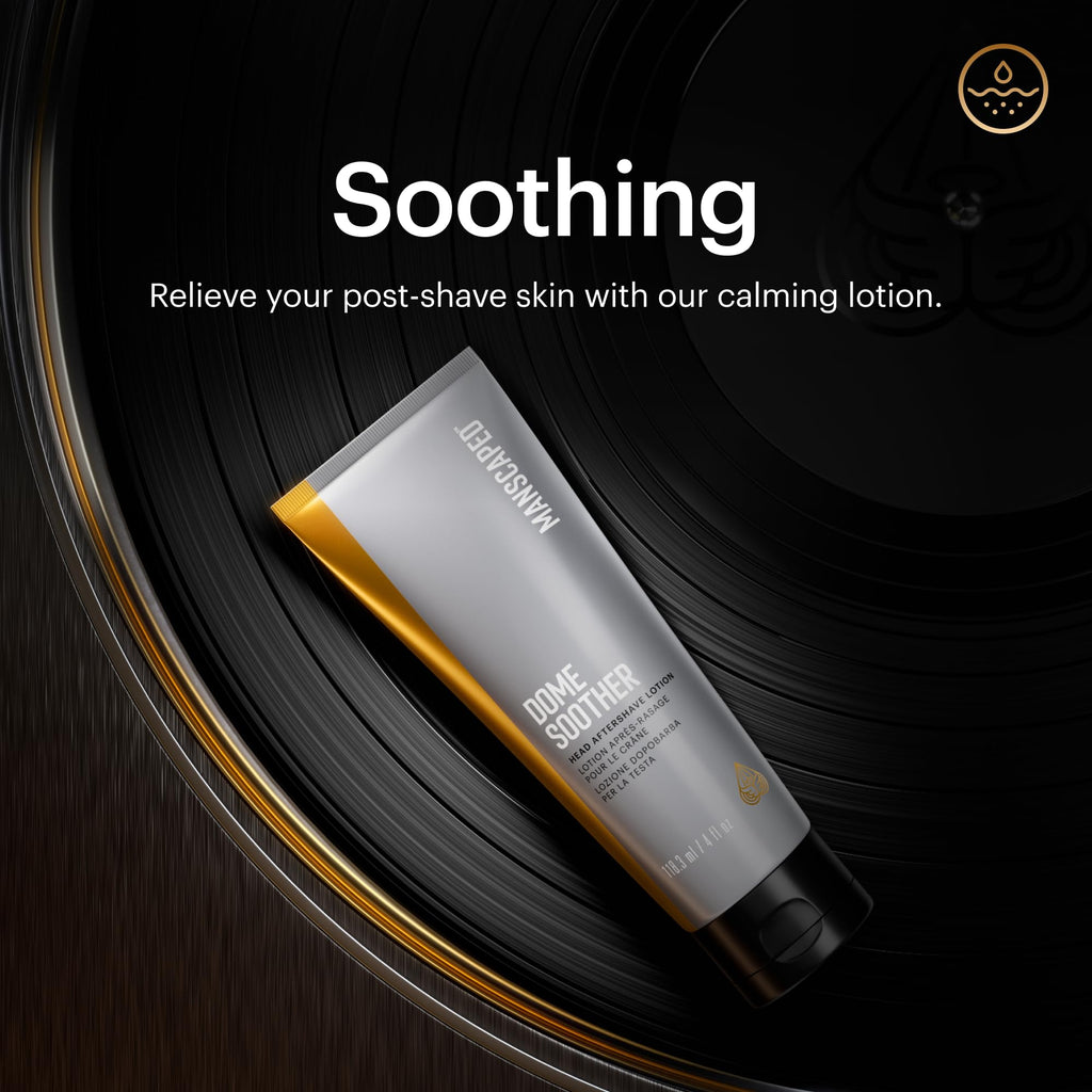 MANSCAPED Dome Soother Head Aftershave Lotion – Aloe & Colloidal Oats, Dries Clear, 4 fl oz
