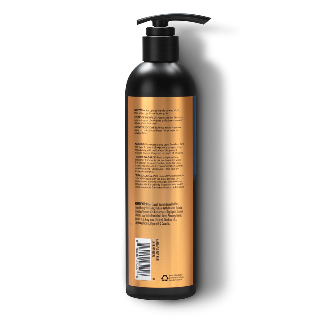 MANSCAPED® Men’s UltraPremium Persevere® Body Wash – Aloe Vera & Sea Salt, 16 oz, 2 Pack