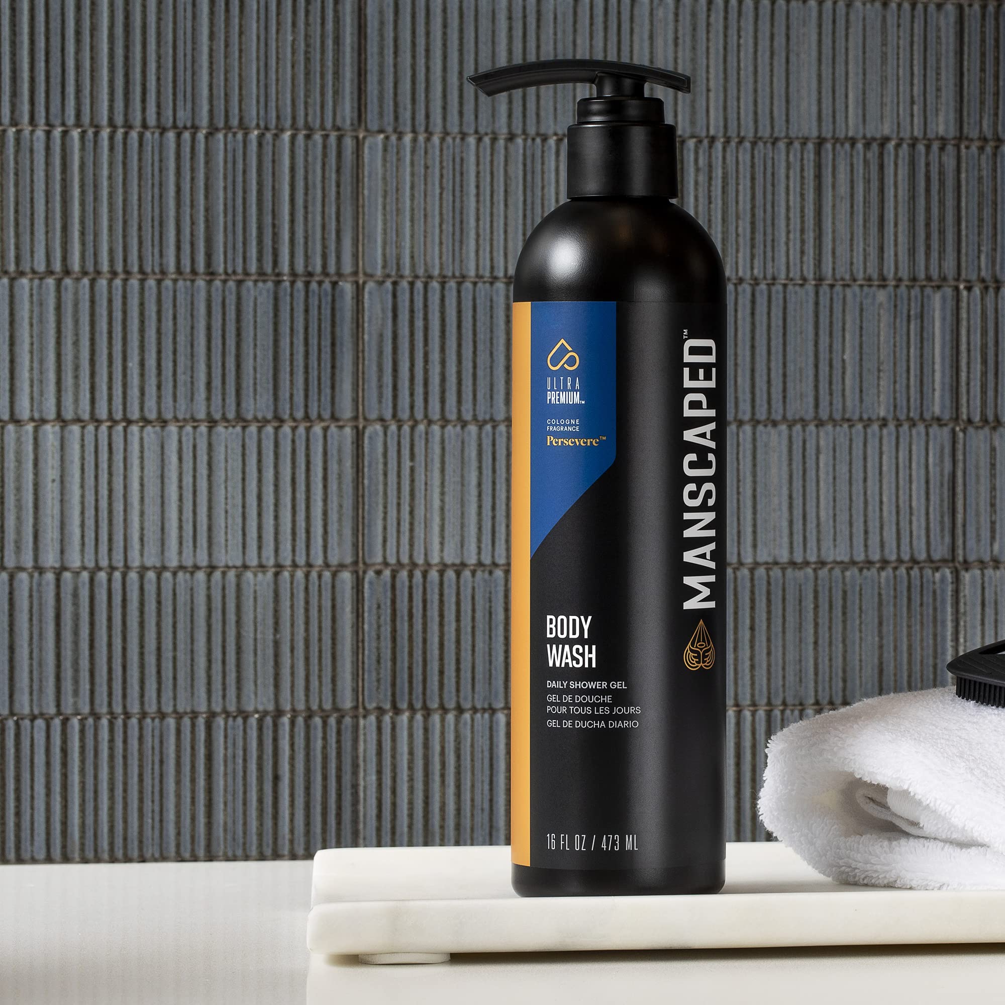 MANSCAPED® Men’s UltraPremium Persevere® Body Wash – Aloe Vera & Sea Salt, 16 oz, 2 Pack